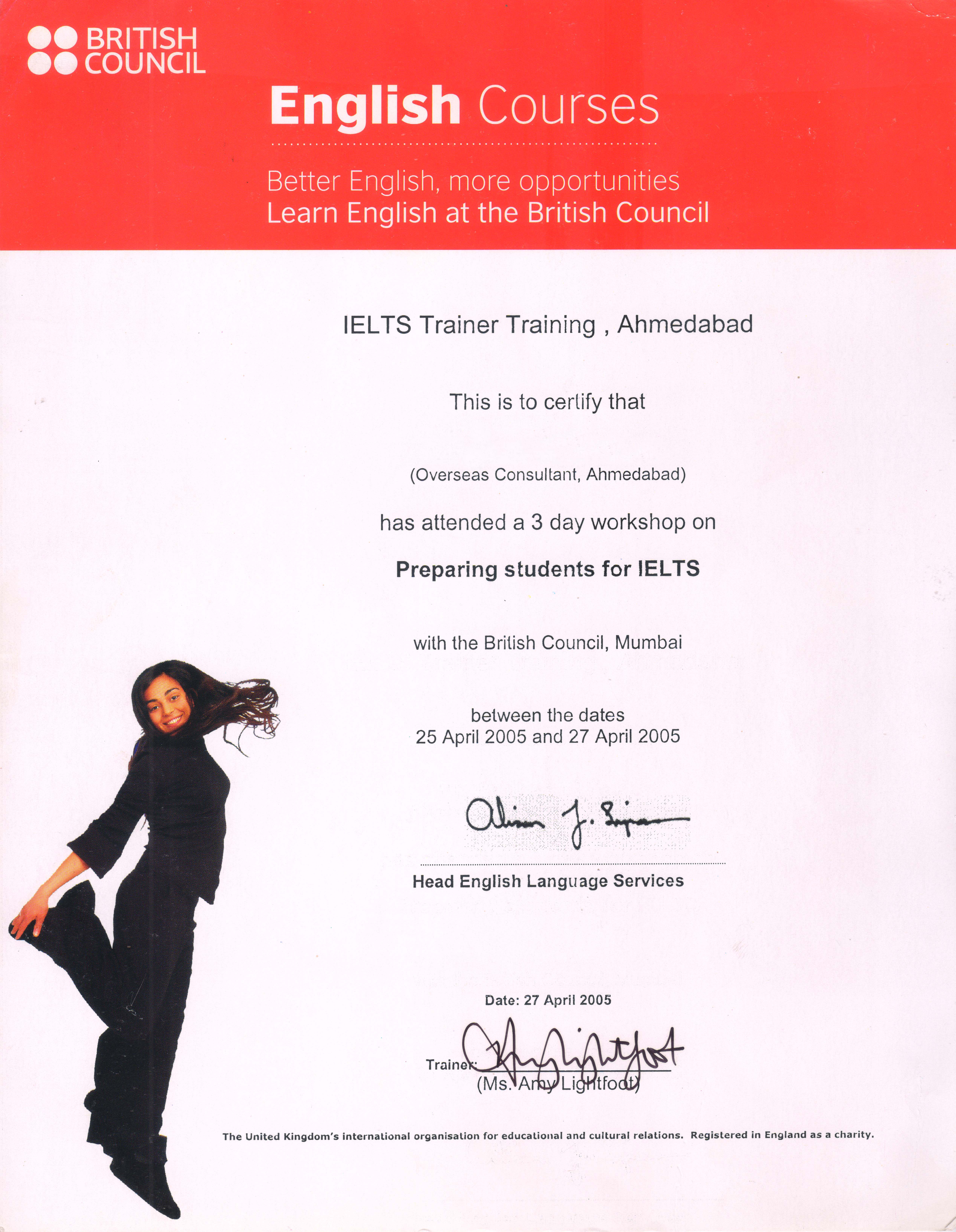 BC Training Certificate